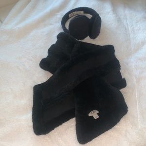 Black UGG Scarf with Bow Ears !